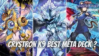 K9 Crystron Combo Deck Unleashed! | Master Duel Pro Replays & Simulation