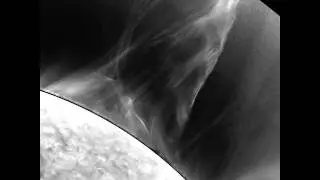 SDO/AIA Artificial Coronagraph Highlight for 2011/11/04 - 05