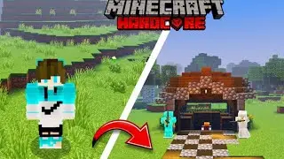 Minecraft PE survival series enchanting table amazing build of my world IB world