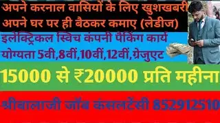 Karnal jobs Work from home job Only female Candidates Commission Basis..Earning no Bar.