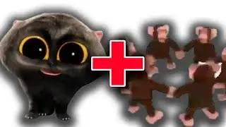 KITTEH KITTEH Scatman cat  but it's vocoded to Happy monkey circle (Super Mario World Ending)