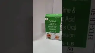 Cefixime 50mg Lactic Acid Bacillus Dry Syrup