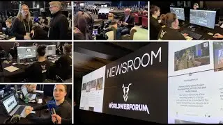 FUTURE OF WORK: Content-Produktion im News Room am Worldwebforum