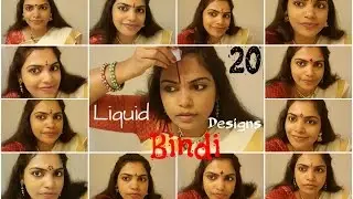 2O liquid bindi designs (readymade bindi and Homemade Bindi)|#ILoveBindi