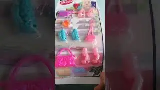 Unboxing. Doll accessories set