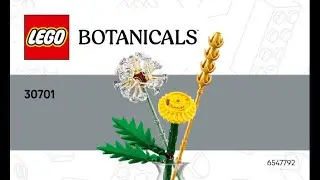 LEGO Instructions | Botanicals | 30701 | Field Flowers | Botanical Collection | Polybags