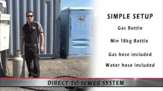 Bylsma Hire - Portable Gas Shower Unit