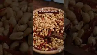 EASY HOT & SPICY PEANUTS RECIPE #recipe #peanut #chinesefood #cooking #snack #spicyfood #shorts