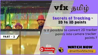 Converting 2D to 3D  Tracking points | Tracking Tricks and Tips _ 3 | vfx tamil Compositing #CGKalvi