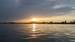 Dal Lake beautiful sunset| Srinagar weather today| mesmerizing views| Shikara during sunset time.