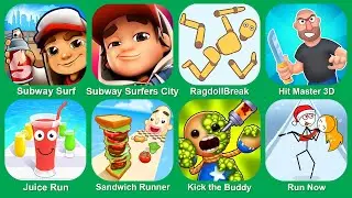 Subway Surf,RagdollBreak,Ragdoll Break,Tom Hero Dash,Tom Gold Run,Sonic Dash,Save The Doge
