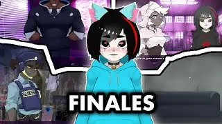 hice todos los finales de my ditopian robot grinfrent 2