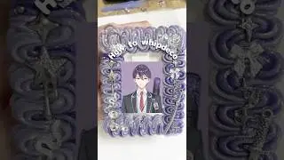 剣持イメージのホイップデコ作ってみた🪻💜推し活｜硬質ケースデコ｜ホイップデコトレカケース　#ハンドメイド #推し活 #にじさんじ #作ってみた