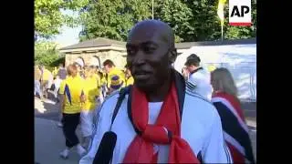 Reax, colour after Sweden v  Trinidad and Tobago match