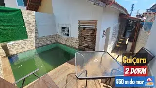 🔆🏖Casa com piscina em Praia Grande no Cai&ccedil;ara com 2 Dormit&oacute;rios!🏊&zwj;♂️🍢