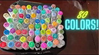 Раскрась свой мир | Спиртовые маркеры XIEED 80 &ndash; с кисточковидным и скошенным наконечником для ху...