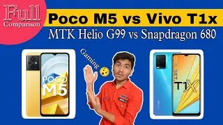 Poco M5 vs Vivo T1x || Helio G99 vs Snapdragon 680 || Gaming 😤 गलती मत करना - 10,999/-