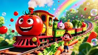 Tamatar Ki Train 🚂 | Funny Kids Cartoon Rhyme | Tomato Train Song in Hindi | Kids rhymes