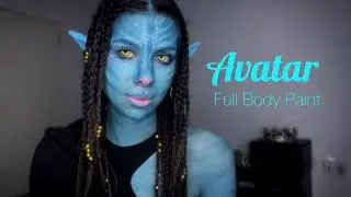 ME TRANSFORMO EN AVATAR💙 (full body paint)