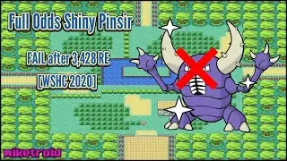Full Odds Shiny Pinsir FAIL in Pok&eacute;mon LeafGreen after 3,428 RE [WSHC 2020]