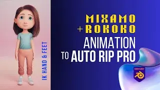 Blender: Re-Target animations. Work in progress.