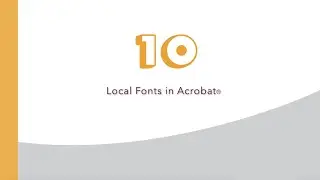 10 things you do with PDF, but shouldn't. 10. local fonts in Acrobat