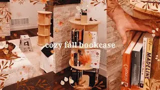 Setting up a cozy bookcase, perfect for small spaces! HeeHee Rotating Bookshelf 360 Display review