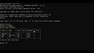 MySQL|| RENAME TABLE NAME BY USING ALTER COMMAND||