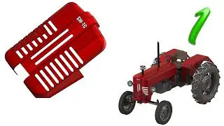 1- SolidWorks | Tractor |:  front grill