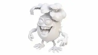 3D model of mutant beetroot for Halloween. Superhive, CGtrader, Cults3d (no sound)