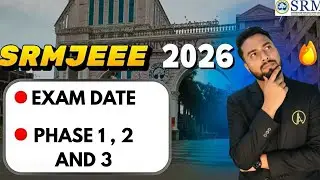 SRMJEEE 2026🔥:- EXAM DATES 😱| Number of Attempts❓| ONLINE OR OFFLINE 🤔| SRMJEE EXAM✅ #srm #srmjeee