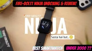 BEST BUDGET SMARTWATCH UNDER ₹2000 in 2022 ⚡️ Fire-Boltt NINJA  Unboxing & Review!