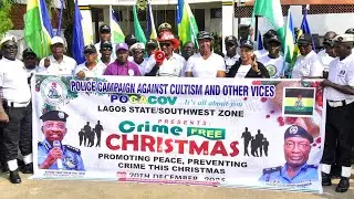LAGOS POLICE & POCACOV LEADS ANTI-CULTISM CAMPAIGN ROAD-WALK SENSITIZATION