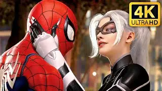 Все сцены с Человеком-пауком и чёрной кошкой &mdash; Spider-Man PS5 (4K 60ᶠᵖˢ)
