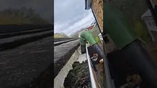 Gutter Sucker Power!! Cleaning Gutters Has Never Been Safer!