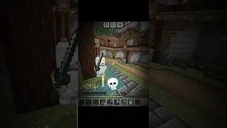 skeleton a cube sword in minecraft💀#shorts