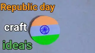 Republic day badge /Indian tricolor badge making with paper/ How to make tricolor badge#badge 