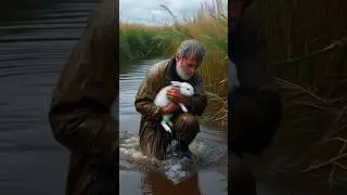50 Years Old Man Saves These Rabbit's🐇💓! #rescue #shorts #ai