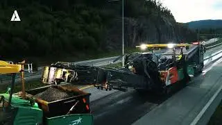 Vögele MT 3000-3i Offset-Straßenbau bei Lillehammer | ALTCON Mietpark