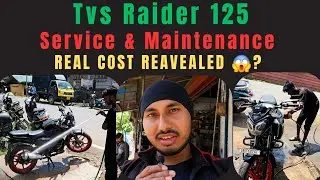 TVS Raider Service & Maintenance Cost Revealed! 😱 Is It Really This Cheap? #tvsraider #bike #vlog 