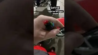 Crf110 LED bar took 5 mins