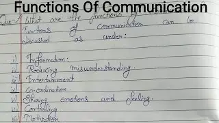 What Are The main Functions Of Communication? How to Communicate? Body language