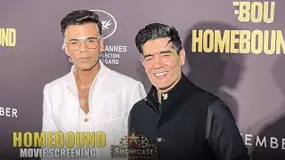 Fashion Meets Film! Karan Johar & Manish Malhotra Make a Stylish Entry at HomeBound Premiere 👔✨