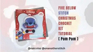 How to Crochet Stitch 🎄🧶 | FIVE BELOW Christmas Crochet Kit (Part 8: Pom Pom)