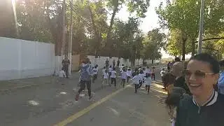 Carrera solidaria contra la leucemia infantil. CEIP San José de Calasanz 2018 Lora del Río