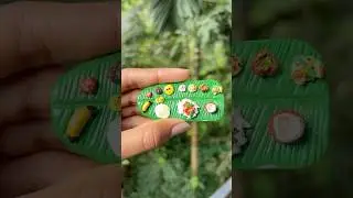Onam Craft Series-2 | DIY Onam Sadhya with Clay🪷|#diy #craft #onam #shorts #trending  |@Lilac_lune