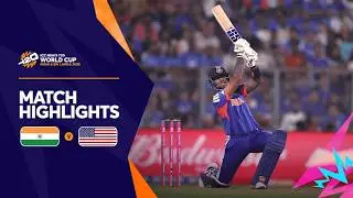 Watch the match highlights as India commence their #t20worldcup title defence with a win over USA