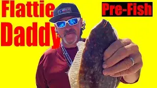 Pre Fishing Flattie Daddy Flounder Tournament in Galveston Texas