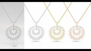Jewelry pendant photo retouching tutorial and jewelry photo retouching service