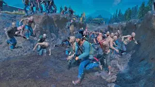 Days Gone - Horde BOSS Fight #2 (Swarm of Zombies) - No damage